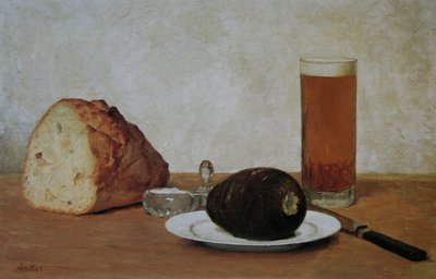 Nature Morte Bière et Radis - Albert Anker